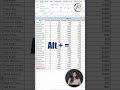 Use ALT + = to Sum Data Instantly in Excel ⚡ #excel #excelshortcuts #learnexcel #exceltricks