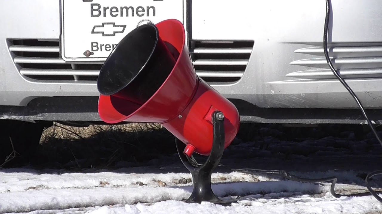 Federal Signal Model A Siren Test - YouTube