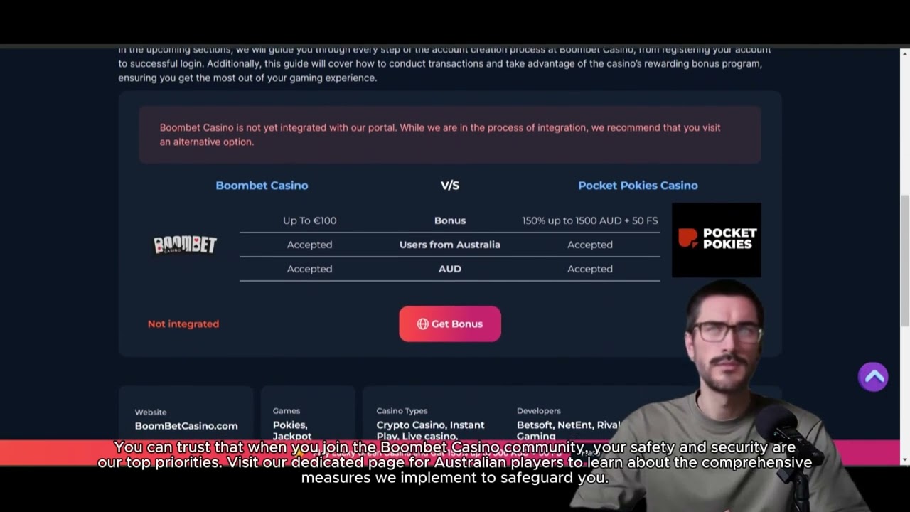 Boombet Mobile App Interface Showcasing Game Selection