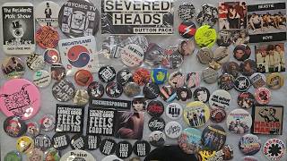My Pinback Button Collection Part 7: Weird, Industrial, Rap, Disco etc. PINS BUTTONS BADGES