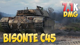 Bisonte C45 - 4 Kills 7.1K DMG - Very good fight! - World Of Tanks