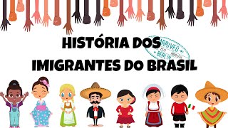 Os imigrantes do Brasil - fonte: quadrinhos de Maurício de Sousa