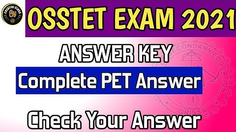 OSSTET 2021 PET(Paper-2) 100% Correct Answer key with Proper Explanation || ODIA,ENG,CDP & PE ||✌️