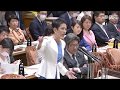 蓮舫（立憲民主党）VS森まさこ・安倍晋三 森はドツメに。宮下副大臣＆安倍一派は、TV放映お構いなし、質疑往復方式を活かして無関係答弁で時間消費し質疑やり過ごす！2020年3月16日参議院予算委員会