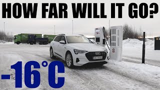 Audi E-Tron 55 Winter Range, Efficiency & Charging Test!