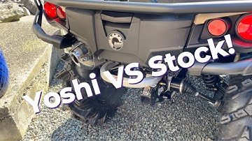 Yoshimura vs Stock Can-Am Outlander Exhaust