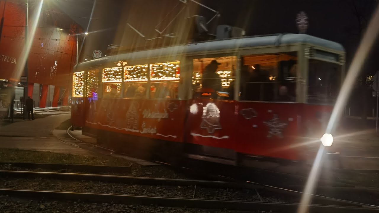 GAIT Cała Linia Mikołajkowy Tramwaj kierunek Węzęł Grodecka / Strzyża PKM Konstal N3 #11