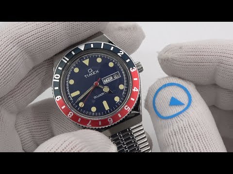 Q Timex 1979 Reissue 時計 未使用 Timex Q Reissue 1979 Digital Blue Dial Men's Stainless Steel