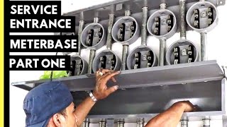 How To Install Service Entrance  | Electric Meter Base Gutter Box | Part 1