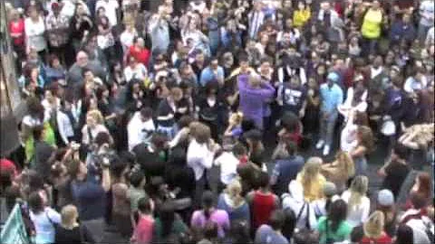 Janet Jackson Number Ones Flash Mob at Grove 11-14...