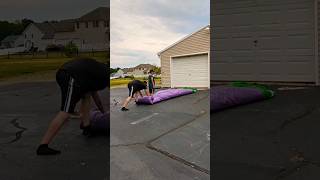 How To Fold Up A Commercial Grade Bounce House ‼️ Summertime Vibes 😎