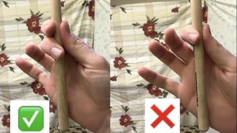 Drummers should get that middle finger in on their... fulcrum