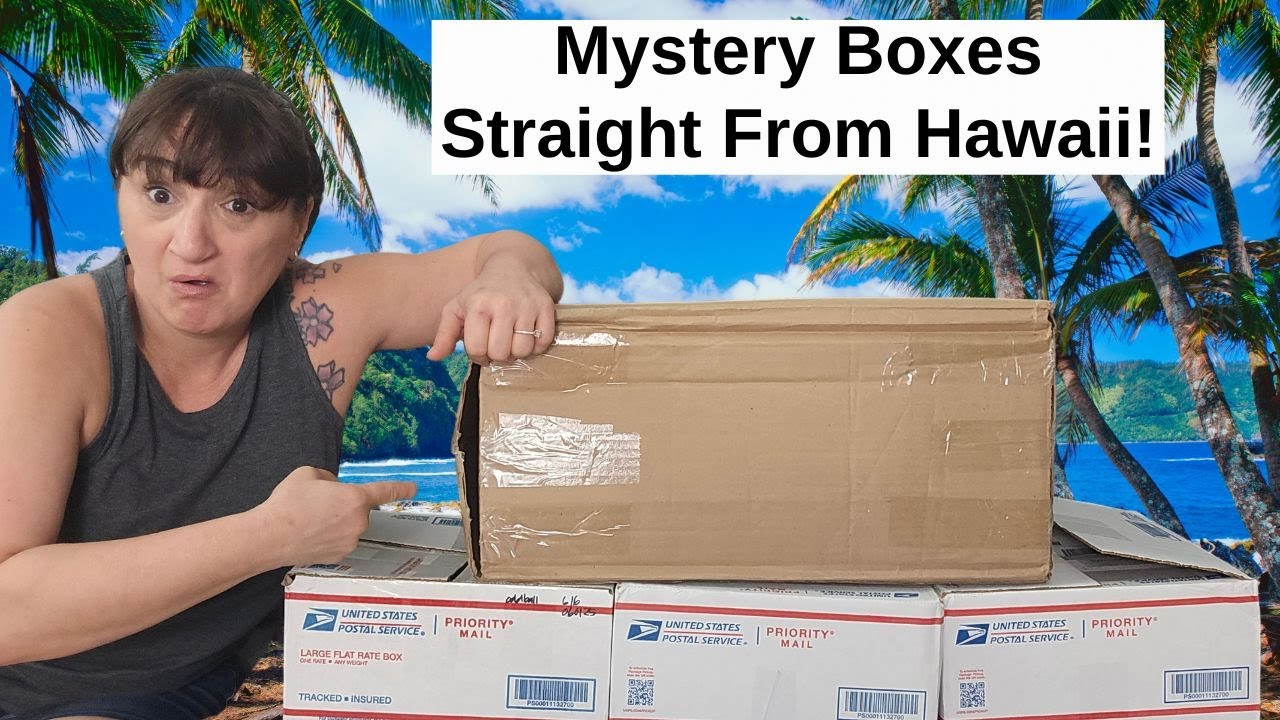 Unboxing Some Random Mystery Boxes Straight From Hawaii!!!