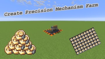 Minecraft Create Mod: Precision Mechanism Farm Tutorial