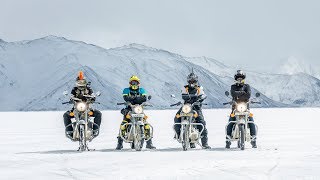 History Created | Motorcycle ride to frozen Pangong Lake | 15° |  Winter Ladakh |