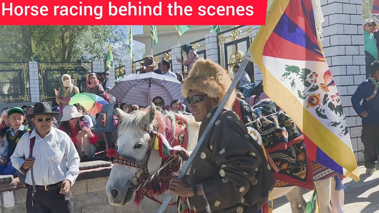 Horse racing at tcv playground #tibetanvlogger #jangthangvlogger #nomadicgirl 