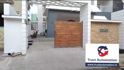 On Automation sliding gate motor installation.