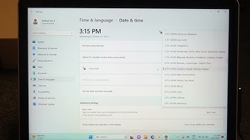 How To Change Date & Time Settings In LAPTOP MICROSOFT SURFACE GO 3
