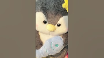 Cánh cụt bông ôm cá siêu dễ thương #bemori #gaubong #capybara