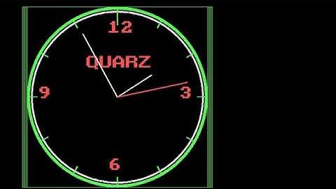 Analog clock icreated n Free Pascal