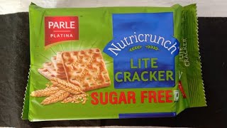 Parle Platina Nutricrunch Lite Cracker Sugar free। Sugar Free Biscuits। #nutricrunch#sugarfree