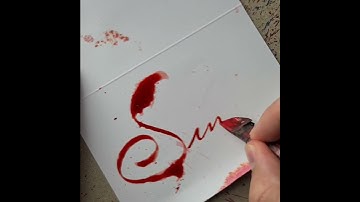 Splatter Calligraphy Name Request no.795