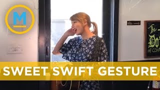 Taylor Swift surprised this couple with a performance at their engagement party | Your Morning