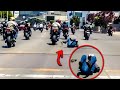 Girl Falls Off Motorcycle! | Road Rage, Crashes & Crazy People