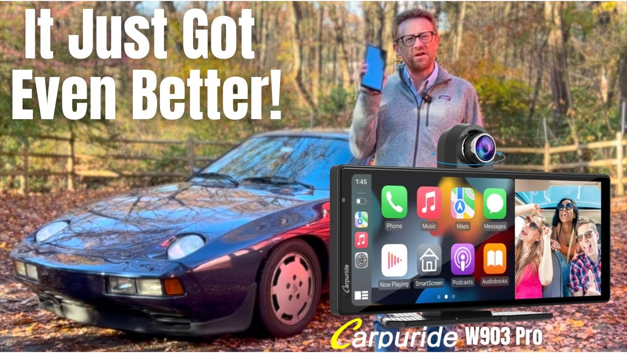 Carpuride W903 Portable Wireless Apple Carplay & Android Auto with