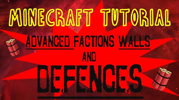 Minecraft Tutorial - Advanced Factions Walls and Defences 1.8
