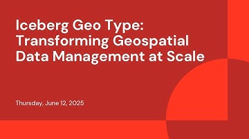 Iceberg Geo Type: Transforming Geospatial Data Management at Scale