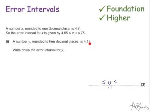 Error Intervals |