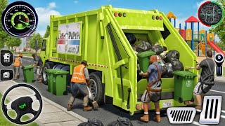 Garbage Trash Truck Realistic Simulator 3D - City Road Garbage Dumper Truck Games - Android GamePlay screenshot 4