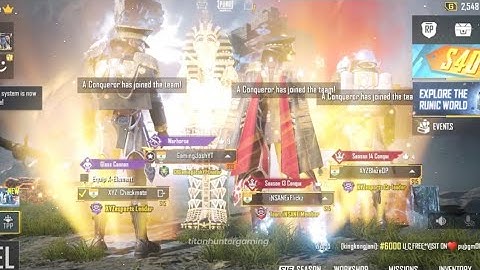 Conqueror Attitude Entry Status || PUBG Mobile Pharaoh × Conqueror Entry😈