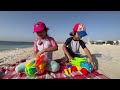 Beach stories with marwah  abdul rahman   learn safety  play time 