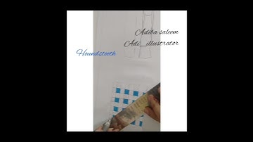 how to draw houndstooth #fashionillustrator
