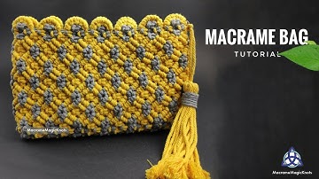 DIY Macrame Wallet For Girls | Macrame Clutch Bag Tutorial