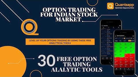 Quantsapp: Widest Range of FREE #Options Trading Tools