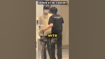 TXT Soobin went to meet Zhang Hao at Zerobaseone concert #kpop