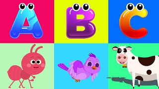 Alphabet Animals Song by Bingo | Learn the Alphabets, Animal Names | A New Alphabet Song For Kids