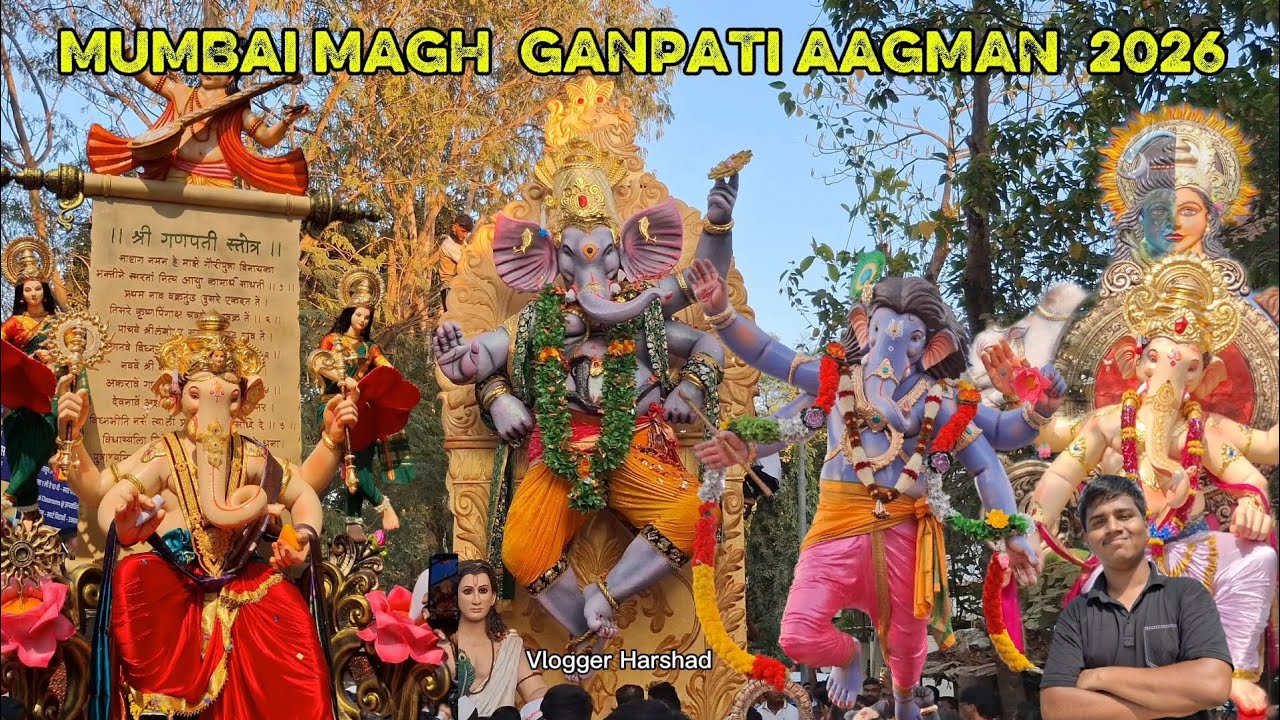 |Mumbai Ganpati Aagman 2026| Charkop Cha Chintamani 2026 | Charkop Cha Samrat 2026 | 