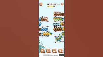 BIRD SORT 2 COLOR PUZZLE GAME🐦 LEVEL 86