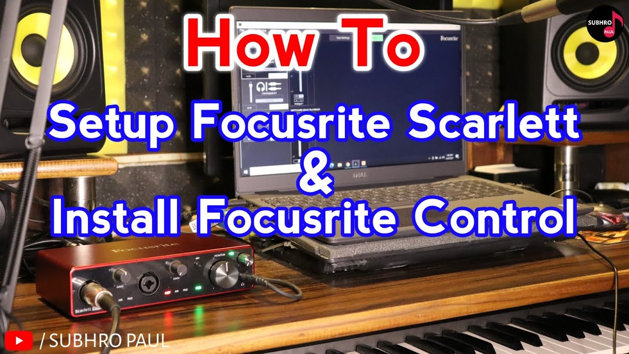 How To Setup Focusrite Scarlett 4i4, 2i2 3rd Gen | Install Focusrite  Control, Audio Interface 2022