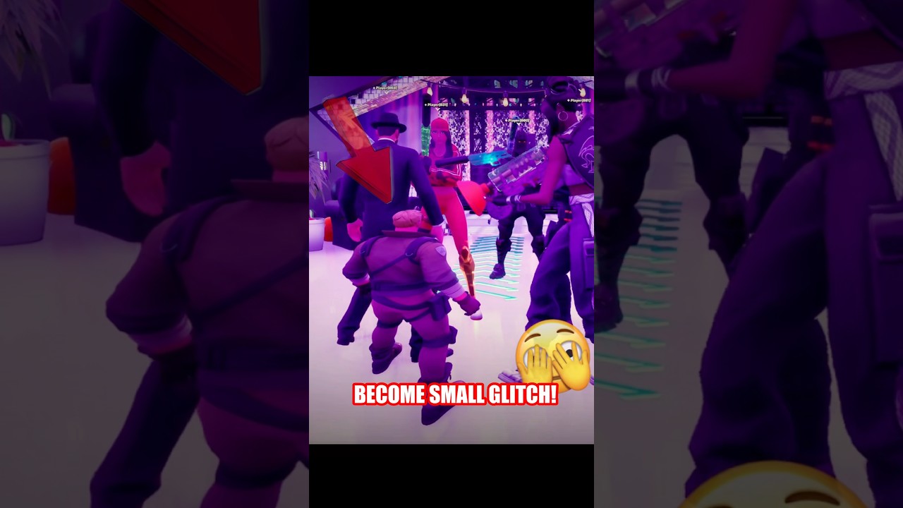 how to become small glitch in fortnite 🤫😂🤏