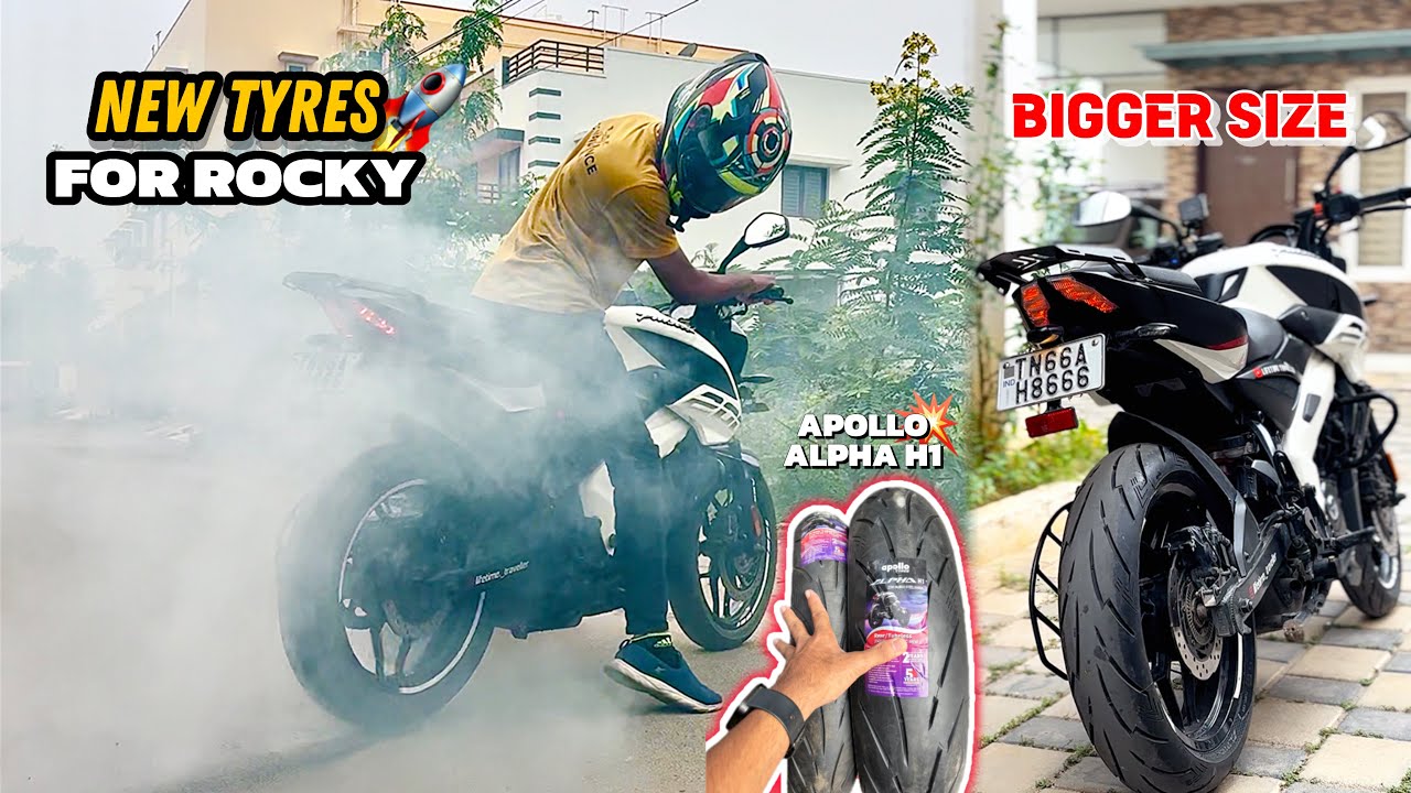 Apollo alpha H1 tyres for NS 200 💨🚀 | Burnout🔥 | Lifetime Traveller |