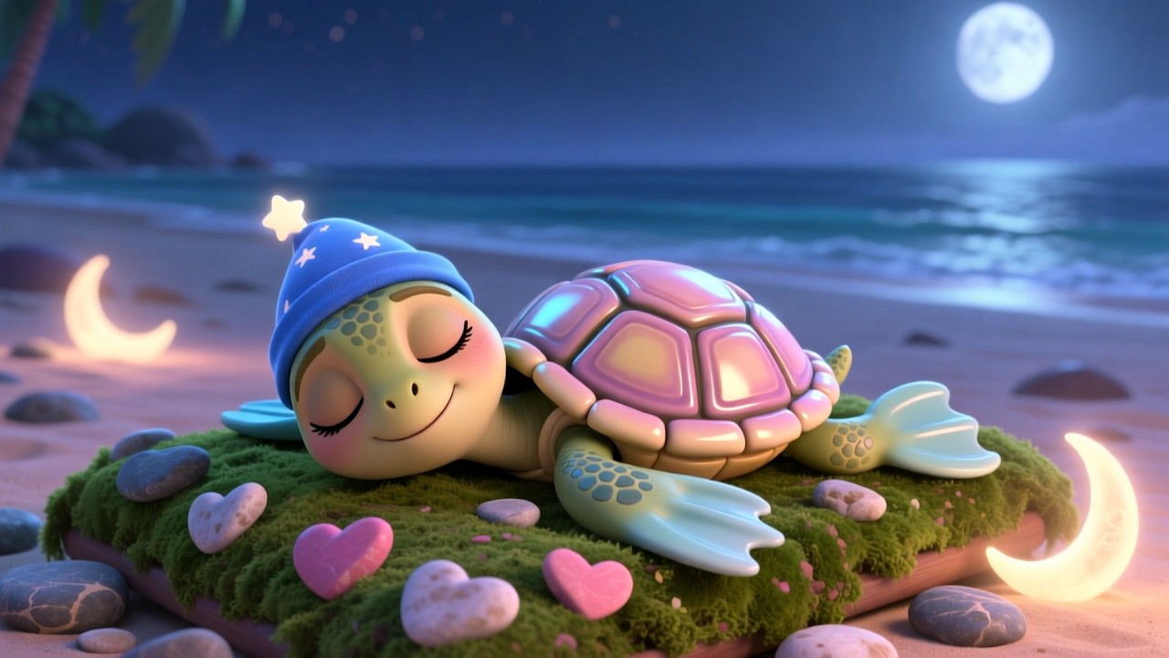 Good Night from Tia Turtle 💤 | Soothing Bedtime Kids Song | Gentle Nursery Rhyme