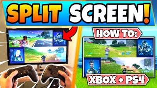 NEW* SPLIT SCREEN in Fortnite! (2 Players on 1 Screen) 