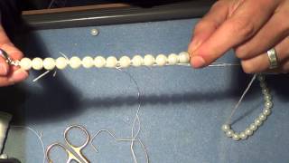 tutorial: come infilare una collana con canottiglia e nodini "vecchia scuola "