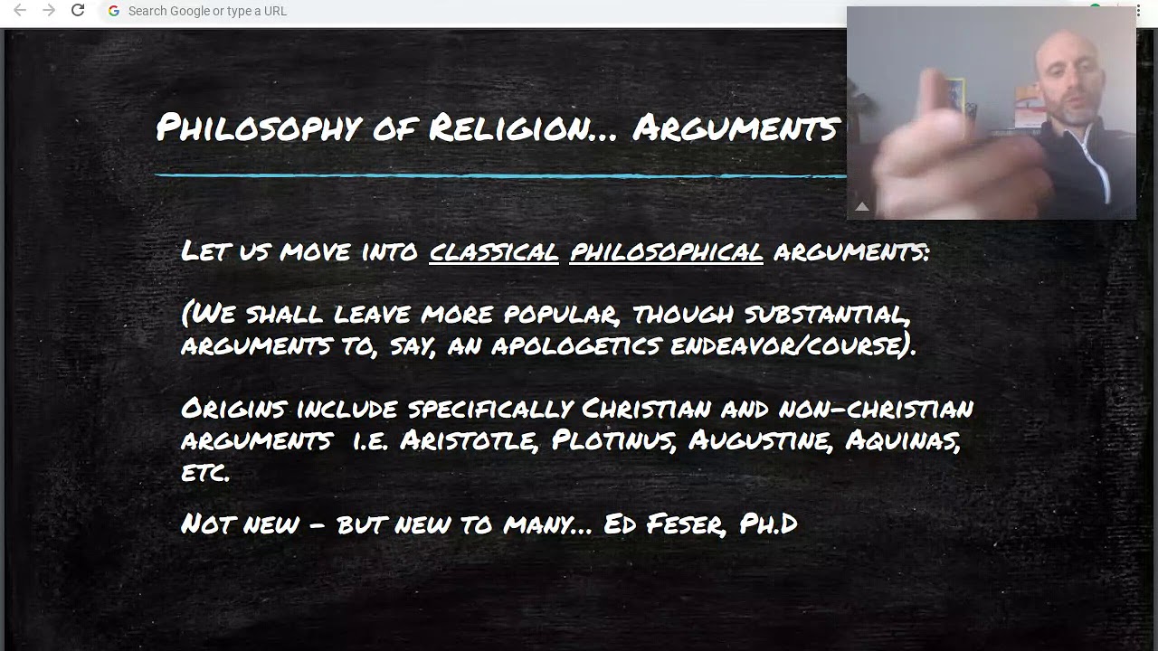 Philosophy Of Religion 4 (Arguments) YouTube