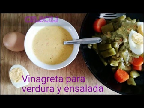 Como hacer Vinagreta para verduras y ensaladas , deliciosa ...
